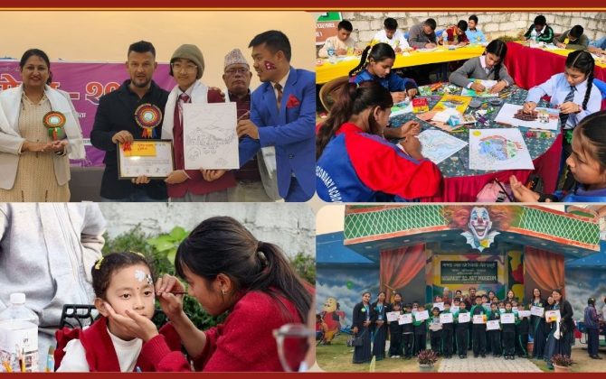 अन्तर–जिल्लास्तरीय चित्रकला प्रतियोगितामा दिशान्त मालाकार र प्रविधि राजभण्डारी उत्कृष्ट