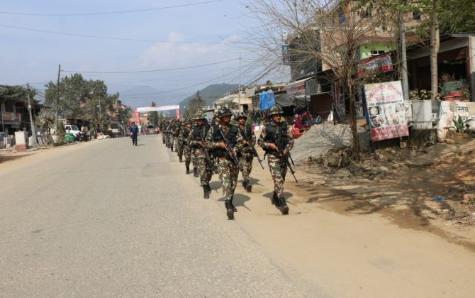 नुवाकोटमा निर्वाचन सुरक्षार्थ एक हजार सैनिक परिचालन 